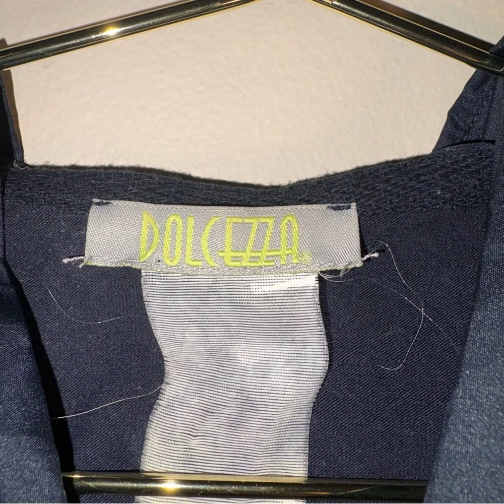 Dolcezza Navy Hooded Vest with anchor and Chain Details, approx Size XL - Picture 5 of 9